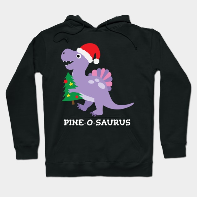 Funny Christmas Spinosaurus Hoodie by MedleyDesigns67